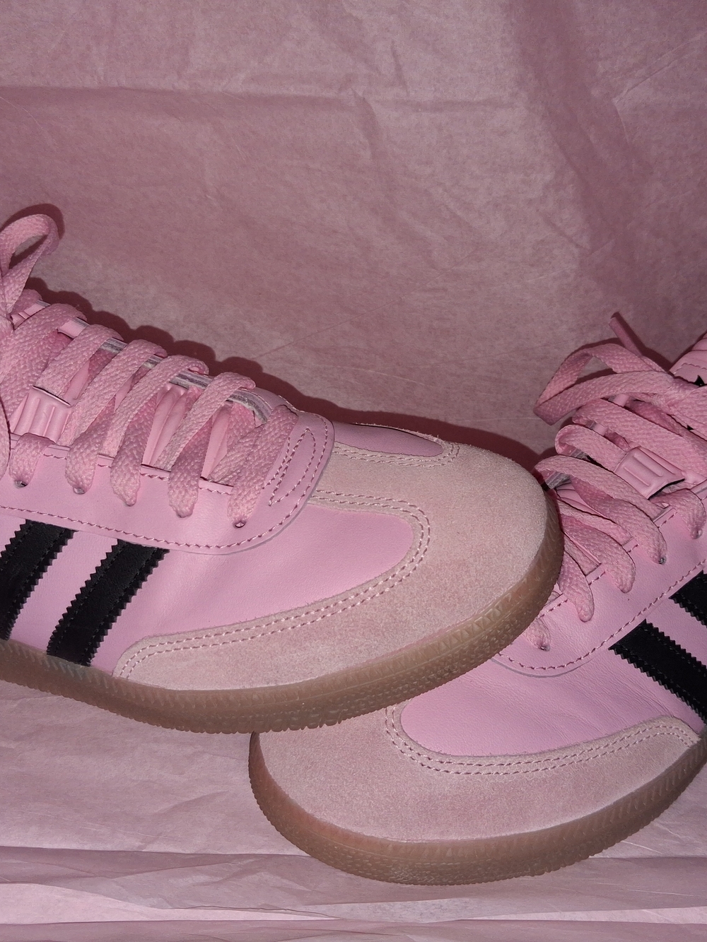 Adidas Messi Samba  Soccer Shoes Pink Black Gum Sole Men’s Size 8.5 / Women 9.5